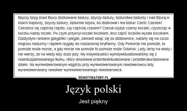 Język polski – Jest piękny 