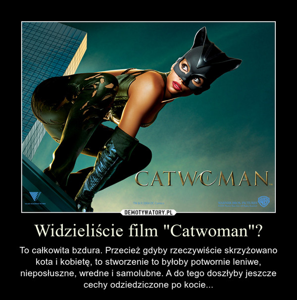 Widzieliście film "Catwoman"?