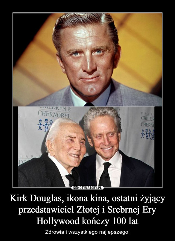 Kirk Douglas, ikona kina, ostatni żyjący przedstawiciel Złotej i Srebrnej Ery Hollywood kończy 100 lat
