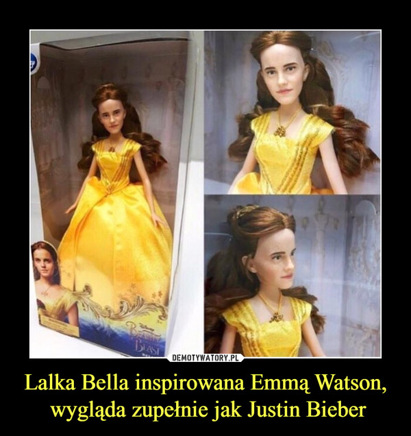 Lalka Bella inspirowana Emmą Watson, wygląda zupełnie jak Justin Bieber –  