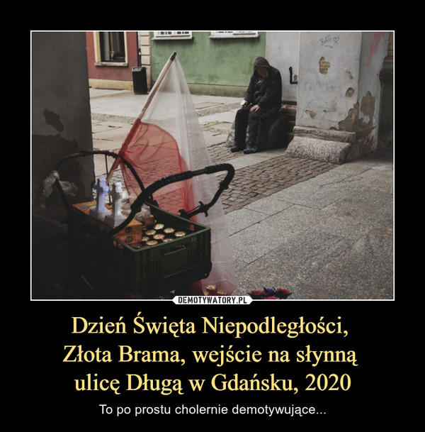Dzień Święta Niepodległości, 
Złota Brama, wejście na słynną 
ulicę Długą w Gdańsku, 2020