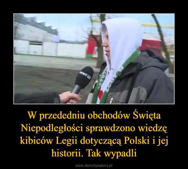 W przededniu obchodów Święta Niepodległości sprawdzono wiedzę kibiców Legii dotyczącą Polski i jej historii. Tak wypadli –  