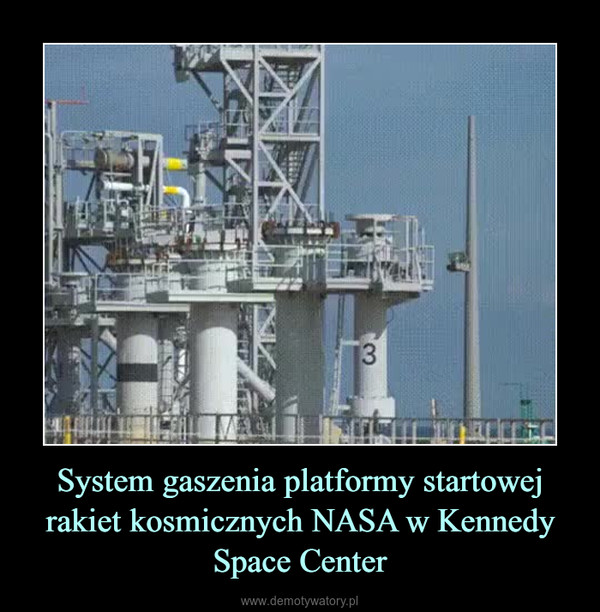 System gaszenia platformy startowej rakiet kosmicznych NASA w Kennedy Space Center –  
