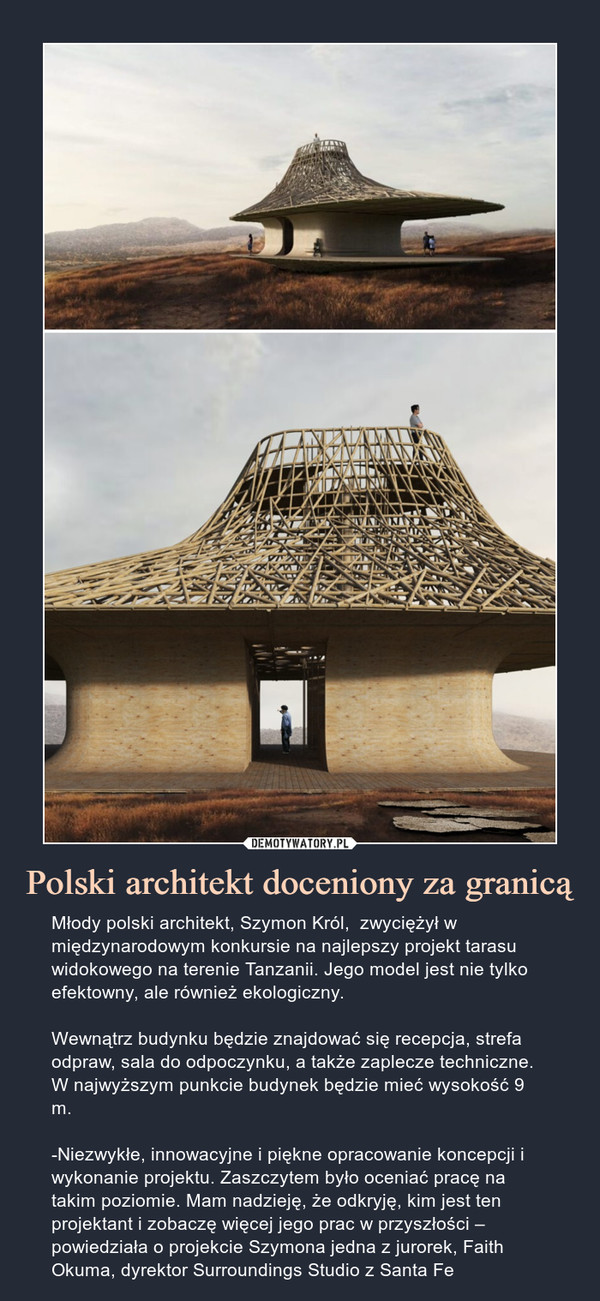 Polski architekt doceniony za granicą