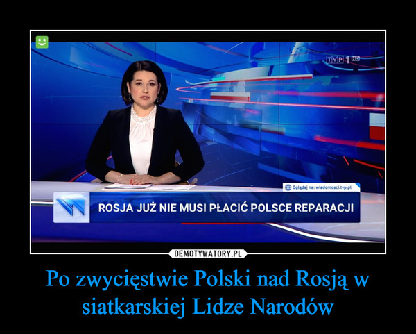 Po zwycięstwie Polski nad Rosją w siatkarskiej Lidze Narodów –  