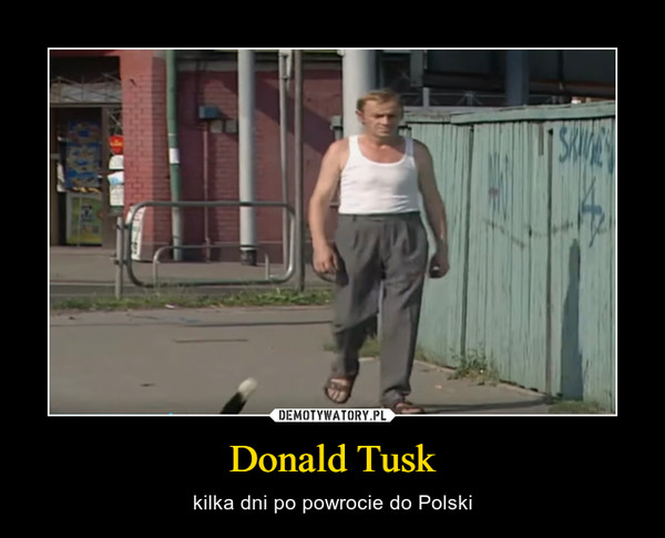 Donald Tusk – kilka dni po powrocie do Polski 
