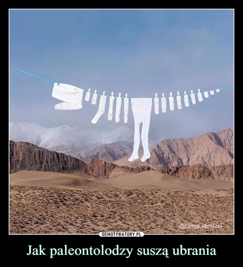 Jak paleontolodzy suszą ubrania