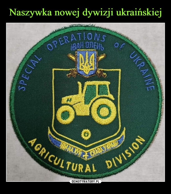 Naszywka nowej dywizji ukraińskiej