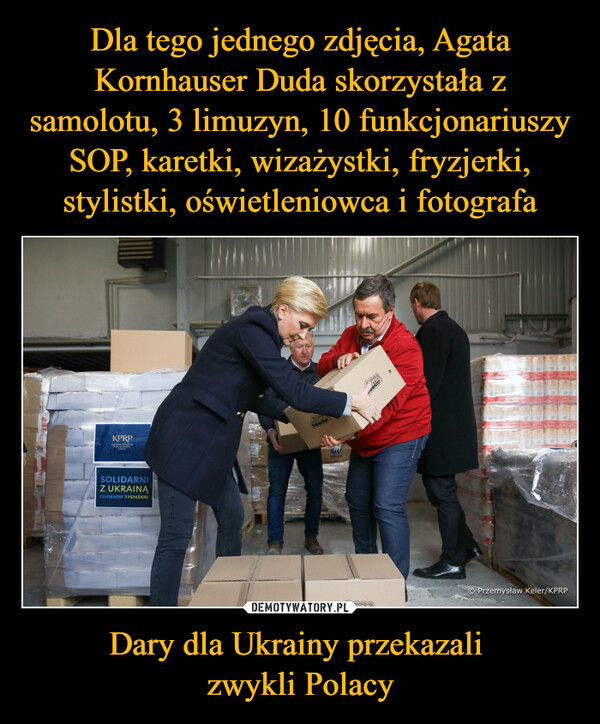 Dary dla Ukrainy przekazali zwykli Polacy –  