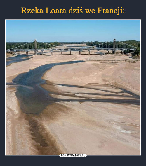 Rzeka Loara dziś we Francji: