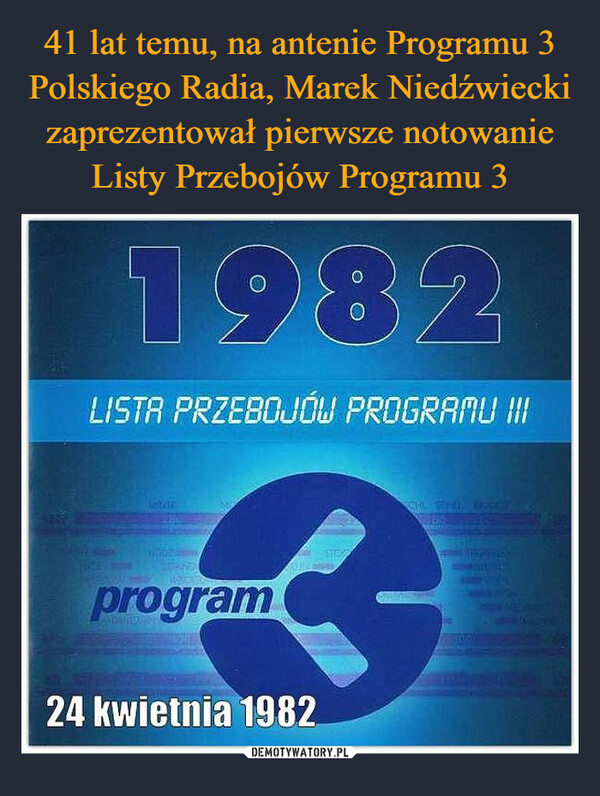  –  1982LISTA PRZEBOJÓW PROGRAMU IIITHE FASHOP3program24 kwietnia 1982