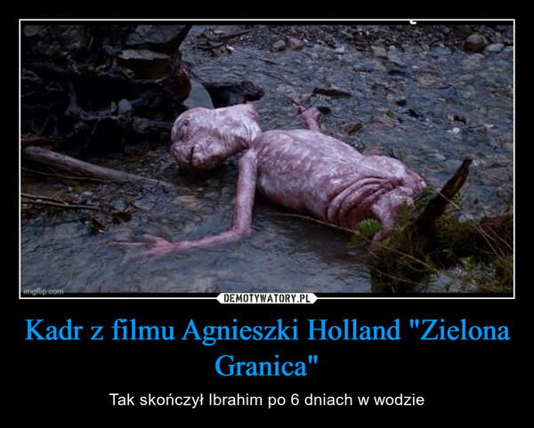 Kadr z filmu Agnieszki Holland "Zielona Granica"