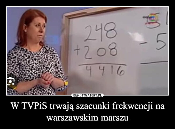 W TVPiS trwają szacunki frekwencji na warszawskim marszu –  W TVPiS trwająszacunki frekwencji nawarszawskim marszu.a248+20844165