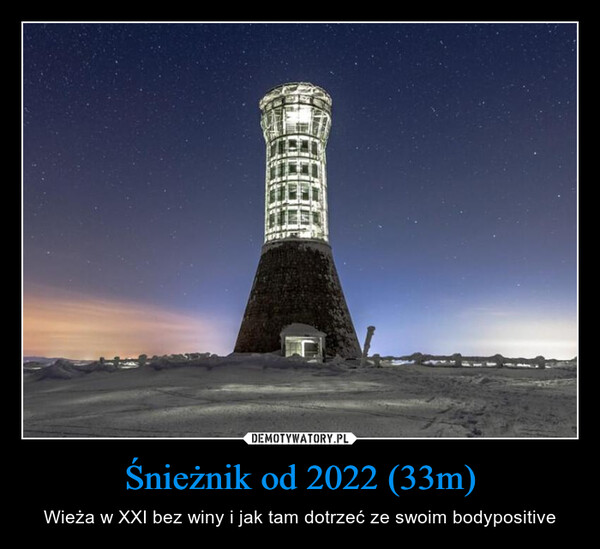 Śnieżnik od 2022 (33m) – Wieża w XXI bez winy i jak tam dotrzeć ze swoim bodypositive TO