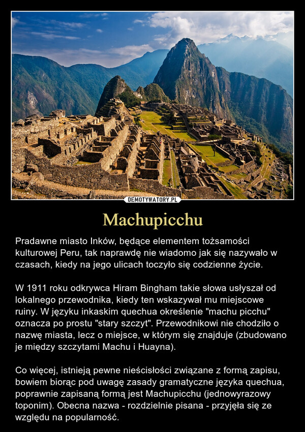 Machupicchu