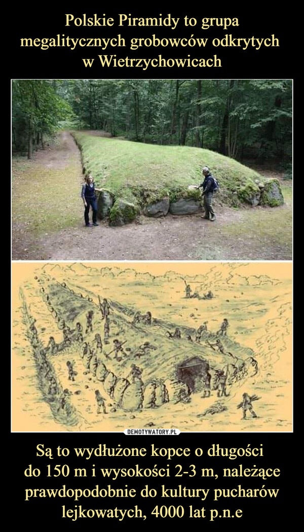 Polskie Piramidy to grupa megalitycznych grobowców odkrytych 
w Wietrzychowicach Są to wydłużone kopce o długości 
do 150 m i wysokości 2-3 m, należące prawdopodobnie do kultury pucharów lejkowatych, 4000 lat p.n.e