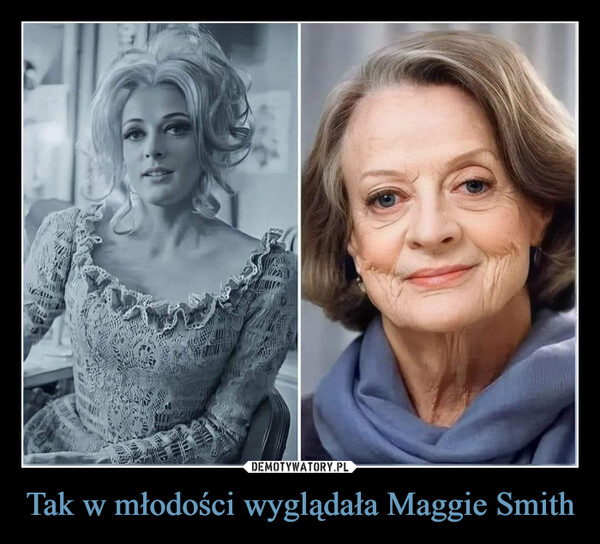 Tak w młodości wyglądała Maggie Smith –  